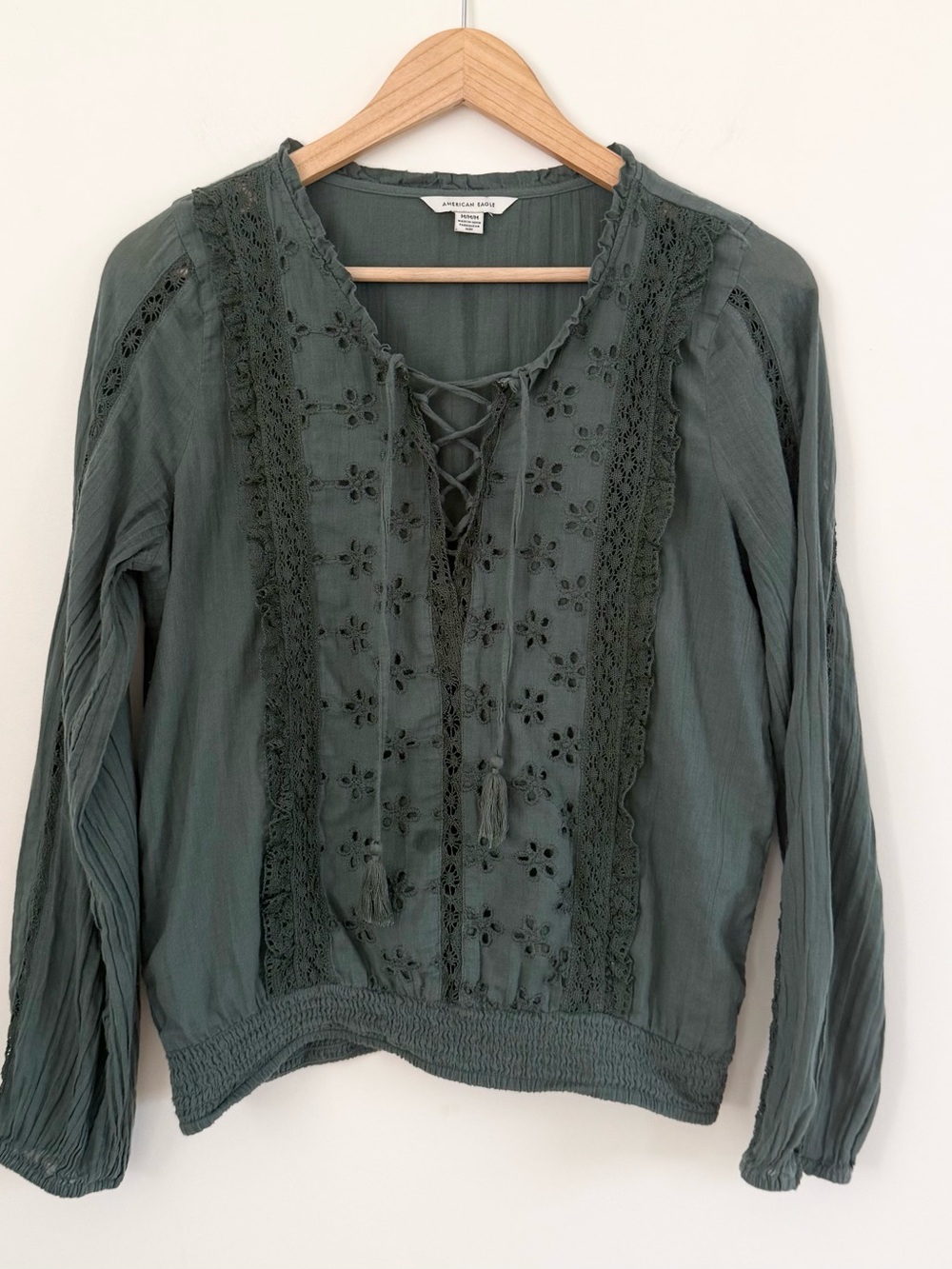 Boho Peasant Blouse - American Eagle